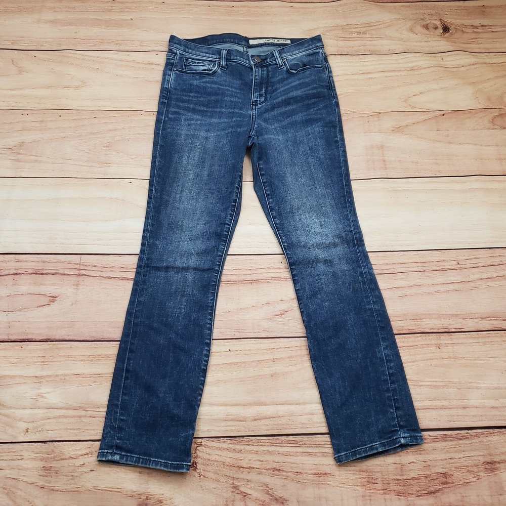 DKNY Jeans Womens 4 Blue Skinny Mid Rise Medium Wash Stretch Denim Ladies 26x25